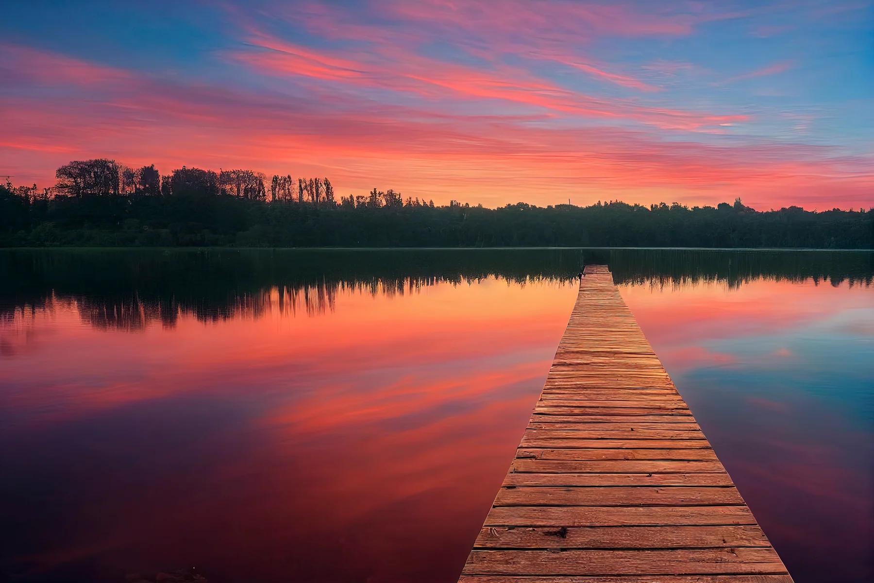 Quiet lakeside pier representing the outdoor lifestyle of the South Carolina Midlands
